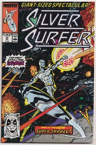 Silver Surfer 25 casi nuevo + 9,6 Marvel 1989 Super Skrull Ron Lim - Imagen 1 de 1