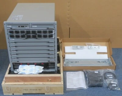 NEW Arista DCS-7308 8-Slot Switch Chassis 2x EM-7300X-32Q-LC 1x EM-7300-SUP - Image 1 of 4
