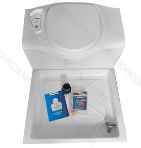 THETFORD C402 TOILET AND SHOWER TRAY - Picture 1 of 1