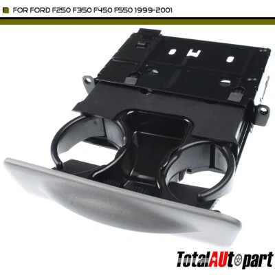 Nuevo portavasos gris para tablero de instrumentos Ford F-250 F-350 F-450 F-550 99-01 Foto 1 de 4