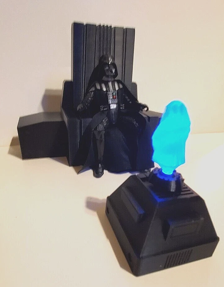 DARTH VADER TRONO CON EFECTO HOLOGRAMA ILUMINADO!!! escala 1/12 para serie negra Foto 1 de 4