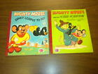2 MIGHTY MOUSE TERRY-TOON Treasure Books 1953/1954 SCARED SCARECROW DINKY lot