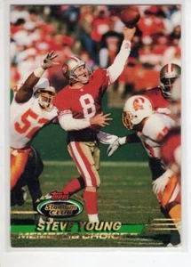 1993 TOPPS STADIUM CLUB STEVE YOUNG FOOTBALL CARD #500 EX - Picture 1 of 1