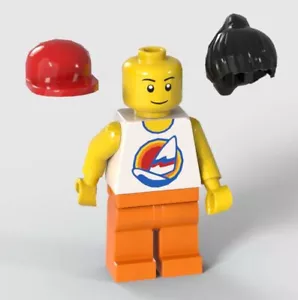 1 LEGO Minifigure (head,torso,arms,legs,hair,cap,education,robot,house,couple) - Picture 1 of 5