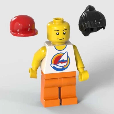 1 LEGO Minifigure  (head,torso,arms,legs,hair,cap,education,robot,house,couple) - Image 1 of 4