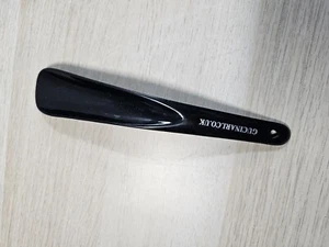 Gucinari Black Plastic Shoe Horn Lightweight Prevent Damage Back of Shoe - Picture 1 of 6