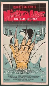 A Nightmare On Elm Street Cast Signed Autographed 13x23 Poster Spookie Empire #2 - Picture 1 of 3