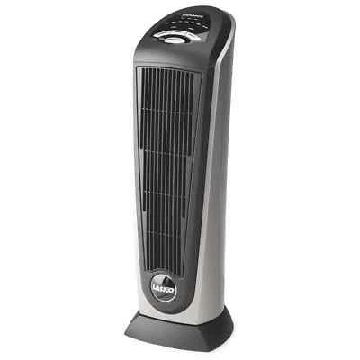 Lasko Oscillating Ceramic Tower Space Heater with Remote Control, 751320, Black - Image 1 of 4