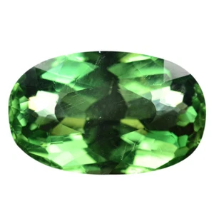 21.92 Ct. Charming Natural Oval Green Madagascar Apatite WITH GLC CERTIFY - Picture 1 of 1
