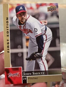 2009 Upper Deck First Edition John Smoltz #16 Atlanta Braves HOF - Picture 1 of 2
