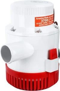 3700 GPH 12V Non Automatic Bilge Pumps for Boats Boat Marine Plumbing Electric - Picture 1 of 11