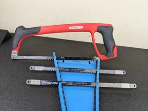 #bi369 Snap On HSG319 Bi-Mold Soft Grip Handle Hacksaw w/ 20 Blades! - Picture 1 of 11