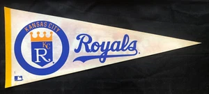 Kansas City Royals VINTAGE Major League Baseball Full Size Memorabilia Pennant - Picture 1 of 3