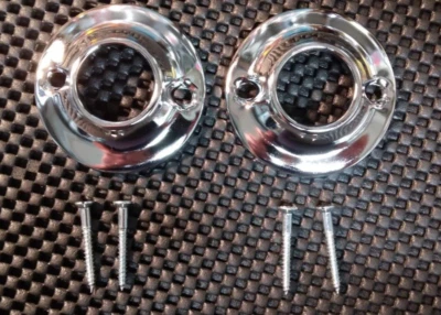 SHOWER ROD HOLDERS POLISHED CHROME - Image 1 of 3