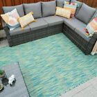 Multicolour Outdoor Rugs Large Durable Summer House Mats Waterproof Easy Clean