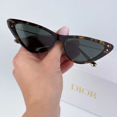Dior Women Sunglasses Havana Green Cat Eye CD40105U 52N 22C0 MISSDIOR B4U NEW - Image 1 of 4