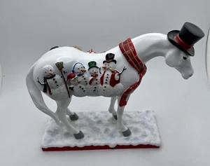 Trail Painted Ponys 2006 Figur Frosty Snowmen weißes Pferd Weihnachten 2E/194 - Bild 1 von 12