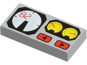 NEW x5 Lego Tile Train Gauges 1x2 1 x 2 LT Bluish Gray - Picture 1 of 1