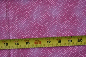 26" Long, White Pin-Dots on Marbled-Pink Quilt Cotton, Michael Miller, P1770 - Picture 1 of 6