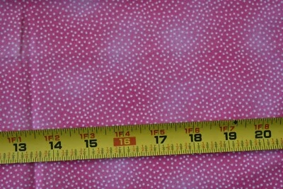 26" Long, White Pin-Dots on Marbled-Pink Quilt Cotton, Michael Miller, P1770 - Image 1 of 4