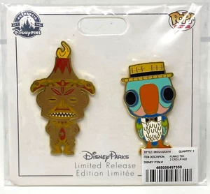 SEALED Disney Parks Goddess Pele & Barker Bird Funko Pop Pin Set Enchanted Tiki - Picture 1 of 6