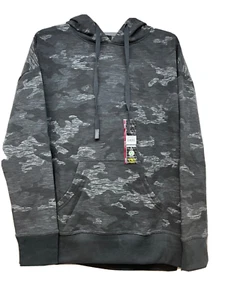 Athletic Works Womens Size Small 4-6 Black Gray Camouflage Hoodie - Picture 1 of 11