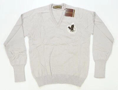 Suéter Cuello en V Raro De Colección Lyle & Scott Anheuser Busch Eagle Squadron Años 90 Nuevo con Etiquetas Talla XL Foto 1 de 4
