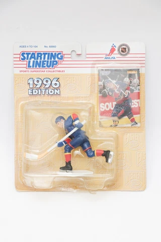 1996 Starting Lineup Action Figure AL MacINNIS NHL St Louis Blues Hockey NEW Cover