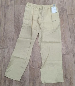 $ 560 cremefarbene "Staffers" Leinenhose für Herren beige 50 US 34 - Bild 1 von 14