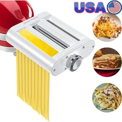 3-in-1 Pasta Maker Attachment Kitchen Stand Mixers Pasta Roller Cutter Set US - Image 1 of 4