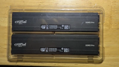 Crucial - Pro Overclocking 32GB (2x16GB) DDR5 6000MHz CL4 UDIMM Desktop Memory - Image 1 of 2