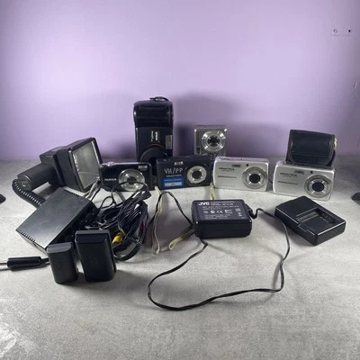 6 x Compact Digital Cameras Joblot, Fujifilm, Epson & Praktica Etc - Non Working - Image 1 of 4