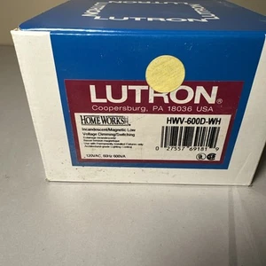 Interruttore dimmer Lutron HWV-600D -WH - Foto 1 di 4