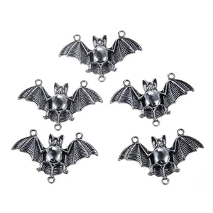 3 PCS Fledermaus Anhänger Charm Charms Zum Basteln Schlüsselanhänger-Anhänger - Picture 1 of 12
