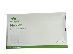 Molnlycke 294299 Mepilex Soft Silicone Dressing 4" x 8" Box of 5-Exp. 09/2027 - Picture 1 of 2