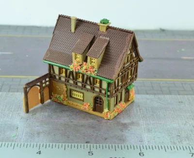 Vollmer Casa Media Madera Construida Escala Z 1:220 (Z6296) Foto 1 de 4