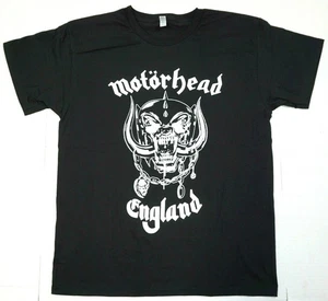 MOTORHEAD England T-shirt Classic Rock Heavy Metal Lemmy Tee Men's Black New - Picture 1 of 2