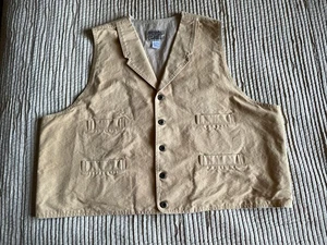 FRONTIER CLASSICS Canvas Cowboy Old West Gunfighter Reenactment Waistcoat 3XL - Picture 1 of 11