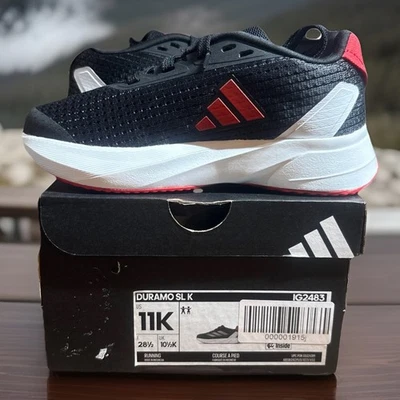 Adidas Duramo SL K Zapatos para Correr IG2483 Negro Rojo Tenis Niños Talla 11 Jóvenes Foto 1 de 4