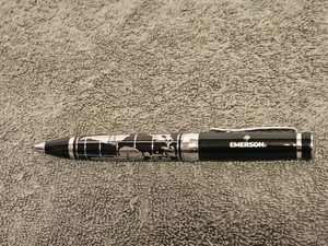 Bettoni Twist Pen Silver Black World Map Emerson Vintage - Picture 1 of 5
