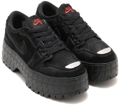 Women's Sz 10 Nike Air Jordan 1 Brooklyn Low PlatformBlack IB7210 006 NBY GradeB - Image 1 of 4