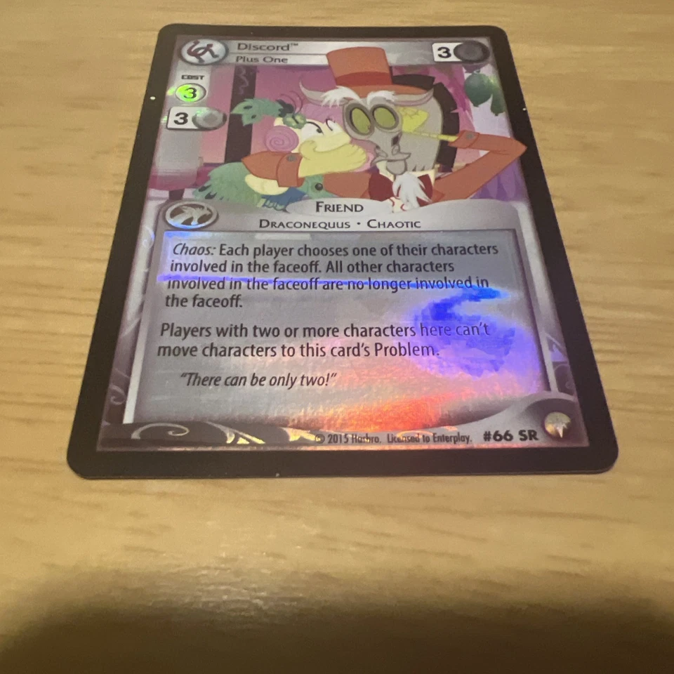 My Little Pony CCG Discord Plus One Equestrian Odysseys SR #66 - Image 1 of 4