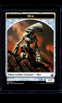 2018 MTG Magic The Gathering BBD Battlebond Token #6 Myr - Image 1 of 2