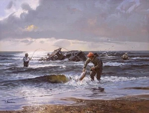 Maybe A Keeper By John Cowan Texas Gulf Coast Fishing - Picture 1 of 1