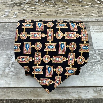 Corbata para hombre Museo Metropolitano de Artes 100 % seda negra Foto 1 de 4