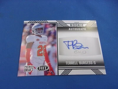Sage Hit 2020 RC Rookie Autograph Auto Terrell Burgess - Image 1 of 2
