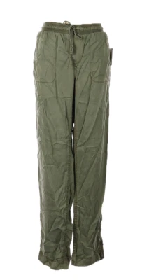 Pantalones para mujer Calvin Klein suaves con cordón Olive Night  Foto 1 de 2
