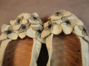 Mocassini piatti Spring Step L ARTISTE ballerino donna 7,5 - 8 avorio 3D fiori 38 EU - Foto 1 di 14