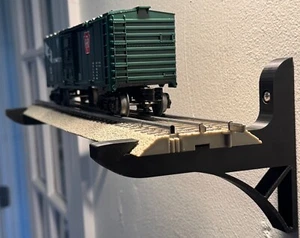 O Scale Wall Mount Bracket - Single Bracket (FasTrack Compatible) - Picture 1 of 5