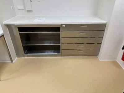 Edelstahl Unterschrank Schubladenschrank 200x60x90 cm - Bild 1 von 4